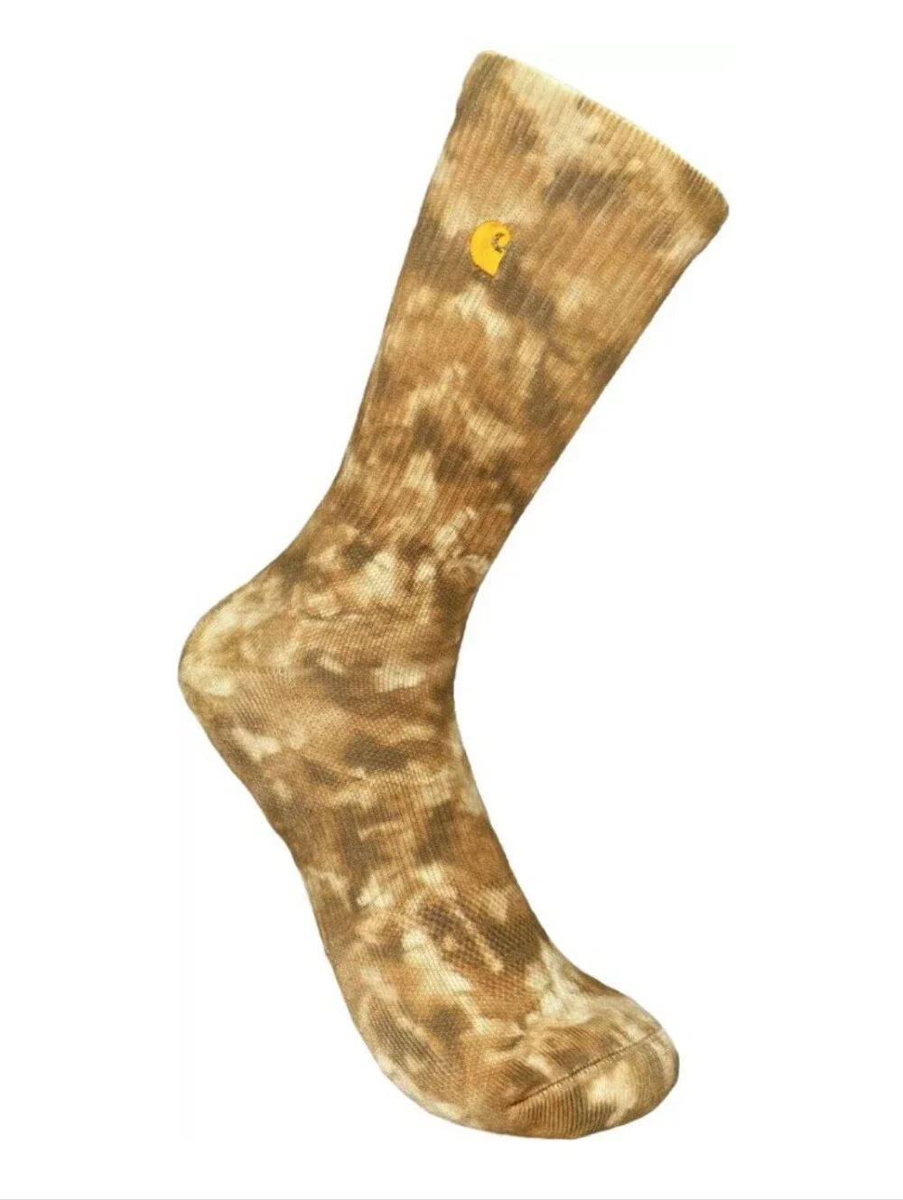Carhartt Malt Khaki Tie Dye Crew Socks